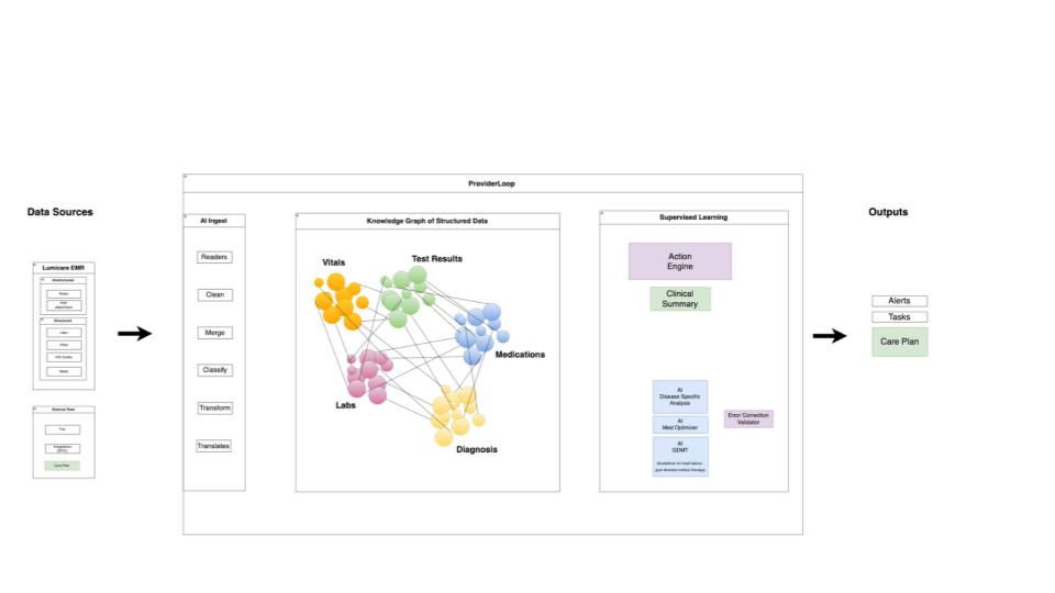 Diagram explaining how Provider Loop's AI models work